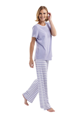 The Soul Mate Short Sleeve Set in Periwinkle