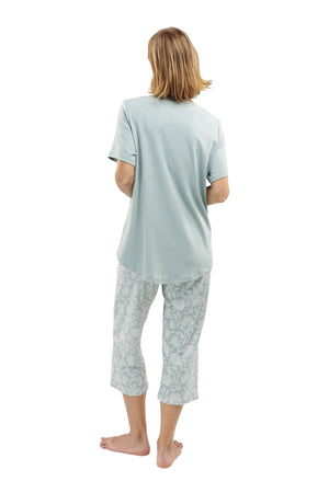The Spring Blossom Capri Set in Soft Sage