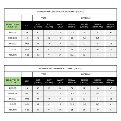 jijamas size charts - jijamas®