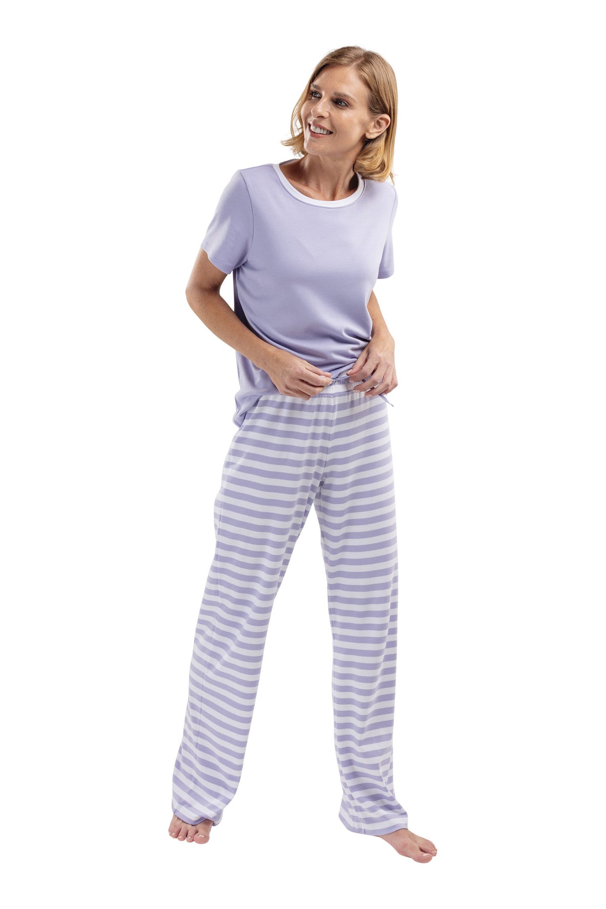 The Soul Mate Short Sleeve Set in Periwinkle