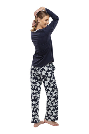 The Petite Tranquil Bloom in Navy Blue