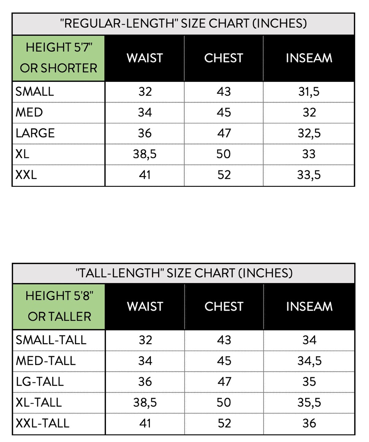 jijamas size charts - jijamas®