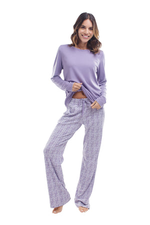 The Long-Sleeve Set in Periwinkle
