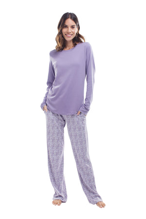 The Long-Sleeve Set in Periwinkle