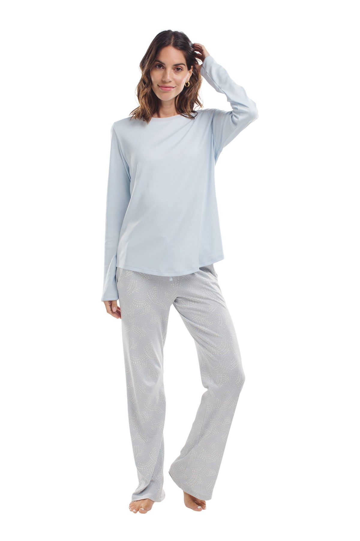 The Weekender in Light Blue & Grey