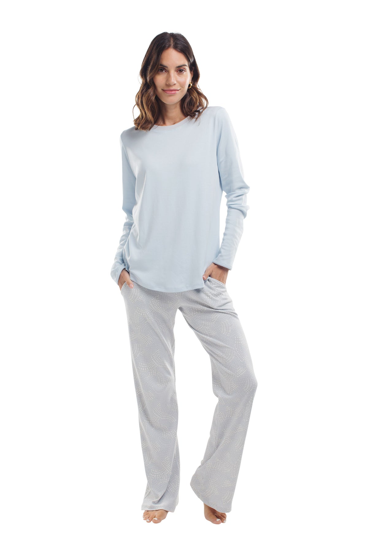 The Weekender in Light Blue & Grey