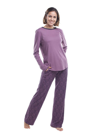The Long-Sleeve Set in Plum
