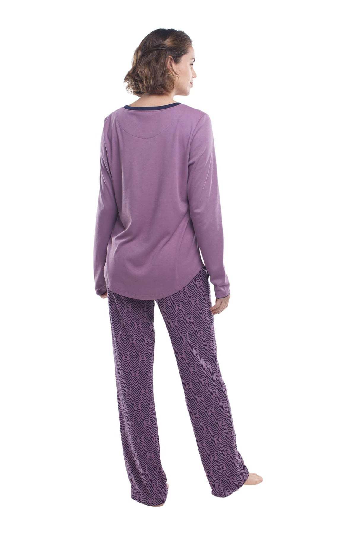 The Long-Sleeve Set in Plum
