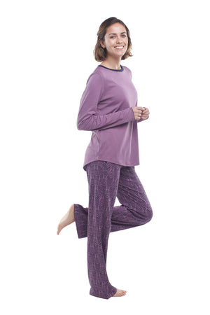 The Long-Sleeve Set in Plum
